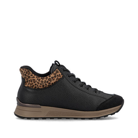 Ocieplane niskie botki sneakersy Rieker N1457-00 - Rieker zdjęcie 4