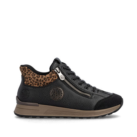 Ocieplane niskie botki sneakersy Rieker N1457-00 - Rieker zdjęcie 3