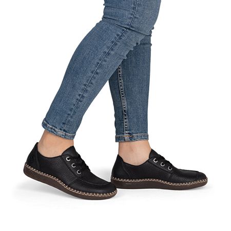 Zdrowotne półbuty barefoot Rieker N2402-00 czarny