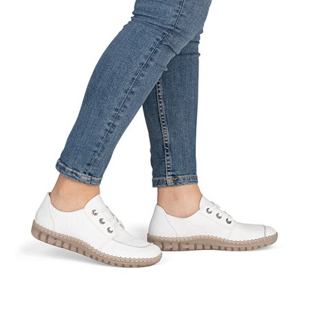 Zdrowotne półbuty barefoot Rieker N2402-80 biały