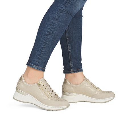 Półbuty sneakersy na koturnie Rieker N4316-62