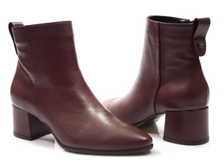 Botki damskie Nessi 20780BO bordo