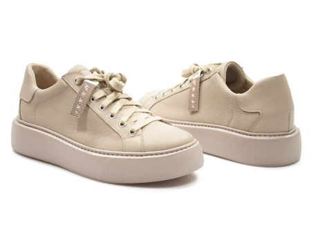 Półbuty sneakersy Nessi 23420 beż
