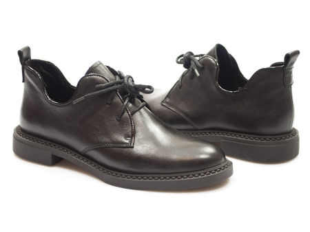 Półbuty oxfordy Nessi 24649 czarny