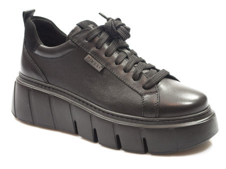 Półbuty sneakersy Nessi 24690 czarny