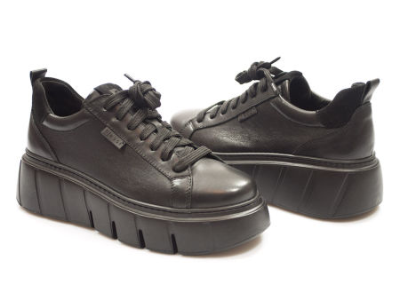 Półbuty sneakersy Nessi 24690 czarny