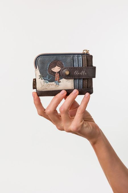 Etui na karty mały portfel Anekke 43709-027 Tulip