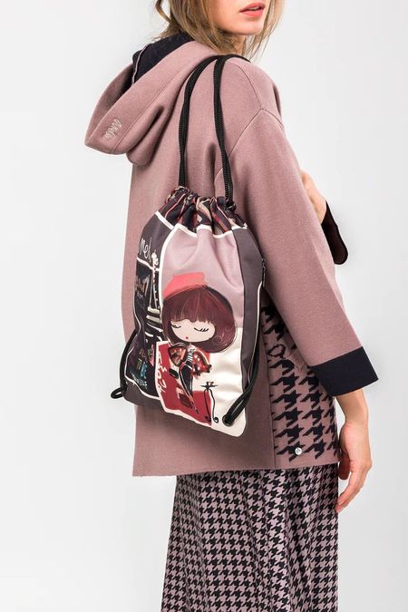 Plecak worek damski 2w1 Anekke 41484-003 Mademoiselle