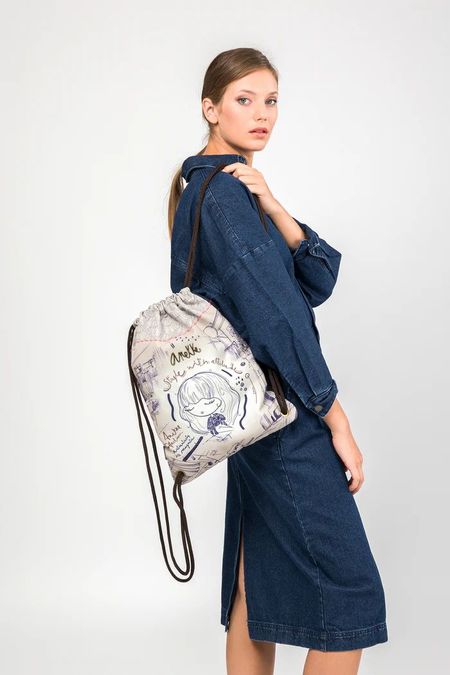 Plecak worek damski 2w1 Anekke 41484-004 Mademoiselle Studio