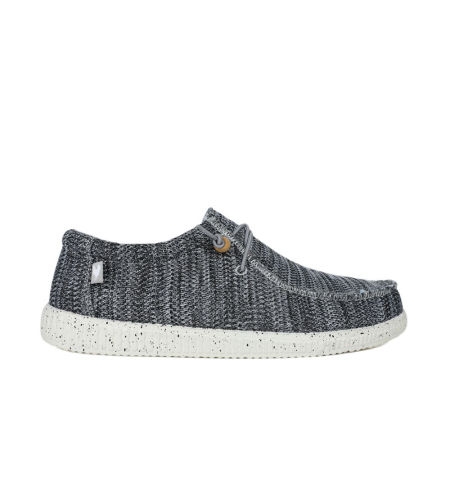 Wygodne tekstylne półbuty męskie Walk in Pitas WP150 Wallabi Knitted gris 