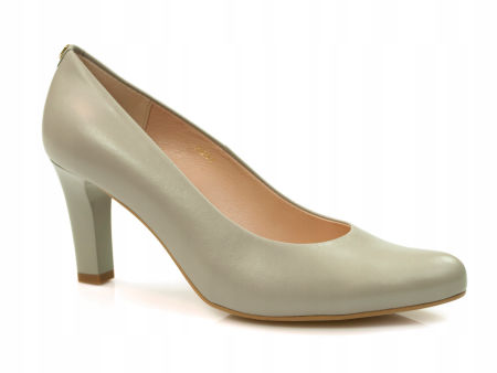 Szare szpilki czółenka Sala 5051