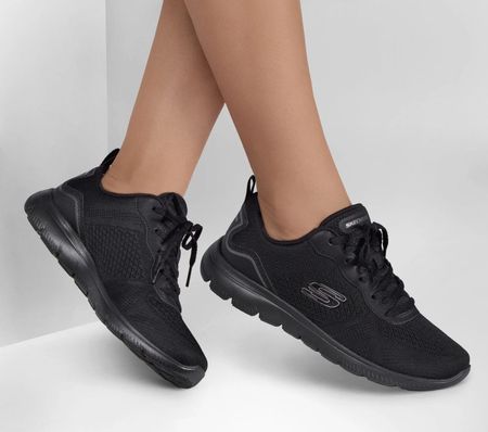 Czarne sneakersy sportowe półbuty Skechers 150291