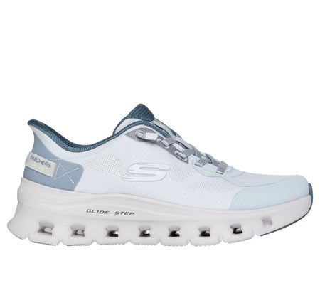 Wsuwane sneakersy sportowe półbuty Skechers 150428 niebieski
