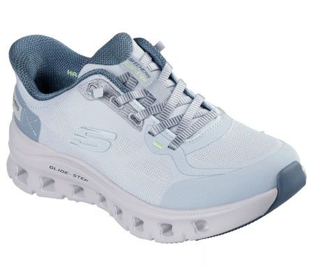 Wsuwane sneakersy sportowe półbuty Skechers 150428 niebieski