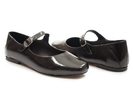 Lakierowane baleriny z zapięciem Venezia A016PABLO czarny