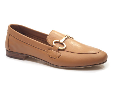 Brązowe skórzane półbuty damskie Venezia E246