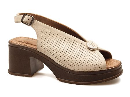 Skórzane sandały na obcasie Verano 115.E4053