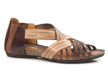 Brązowe sandały bezszwowe Verano 1204