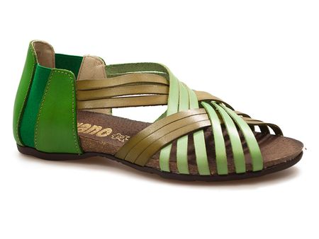Zielone sandały rzymianki Verano 1204