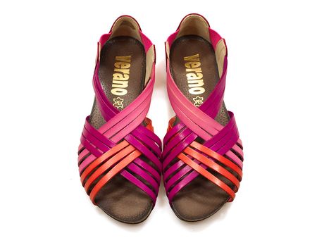 Różowe sandały rzymianki Verano 1204