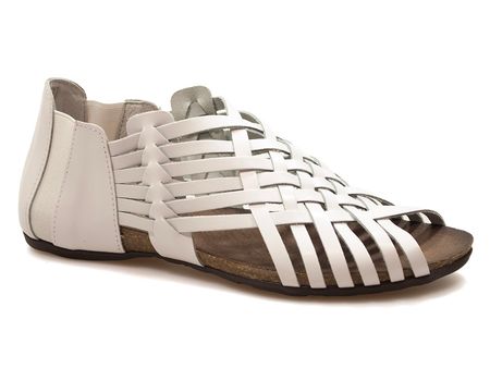 Białe sandały rzymianki Verano 1224 blanco