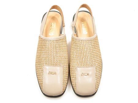 Beżowe sandały damskie z zakrytymi palcami Verano 197.H01