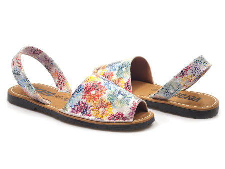 kolorowe sandały lordsy Verano 2505 flores