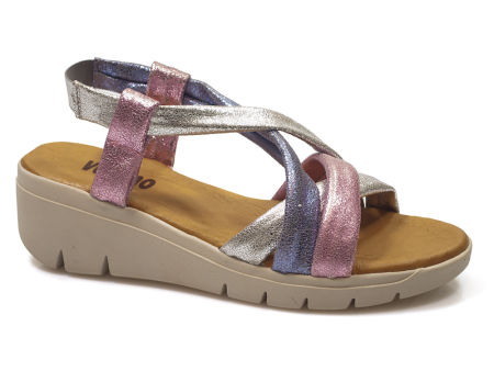 wygodne sandały espadryle Verano 4726 flamingo
