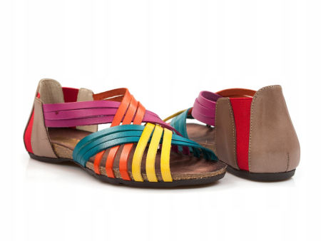Kolorowe sandały rzymianki Verano 1204