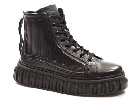 Botki trzewiki na platformie Venezia B015LEBLO czarny