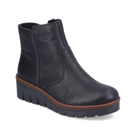 Botki damskie Rieker X9165-00 czarny - Rieker zdjęcie 1
