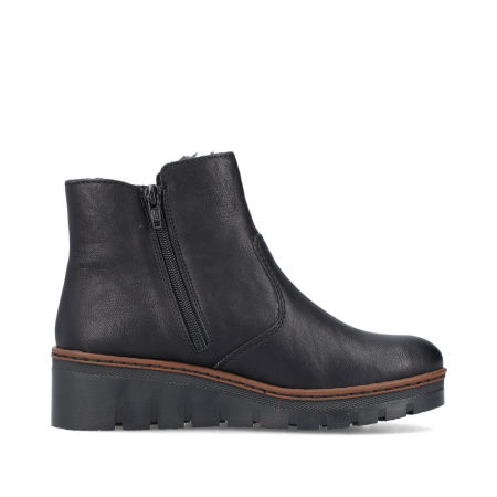 Botki damskie Rieker X9165-00 czarny - Rieker zdjęcie 3