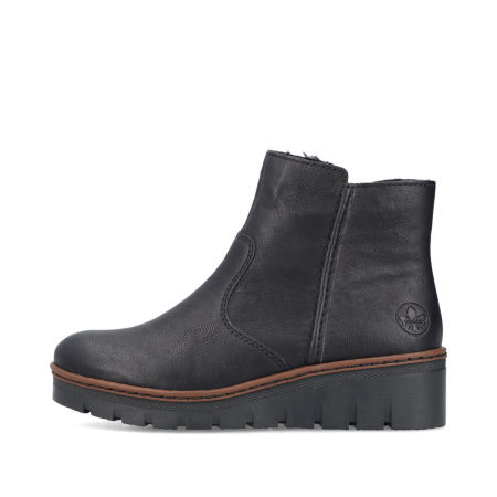Botki damskie Rieker X9165-00 czarny - Rieker zdjęcie 4
