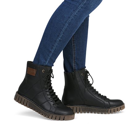 Botki trzewiki Rieker Y3421-00 czarny