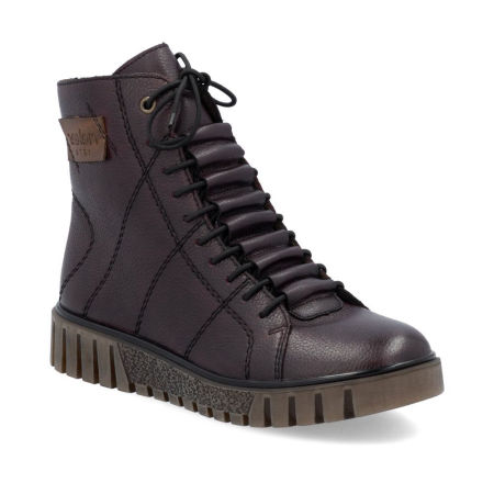 Botki trzewiki Rieker Y3421-35 bordo - Rieker zdjęcie 2