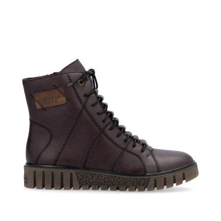 Botki trzewiki Rieker Y3421-35 bordo - Rieker zdjęcie 4