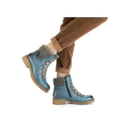 Śniegowce botki z kożuszkiem i membraną Rieker Tex Y9131-15