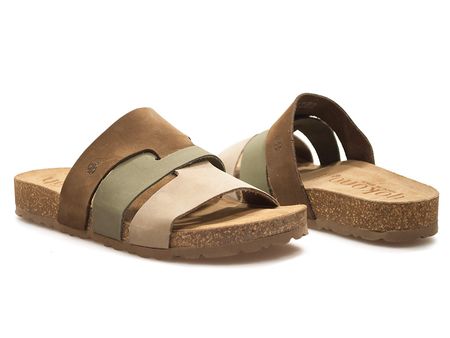 Komfortowe klapki Yokono Jerba-116 multi oliwka