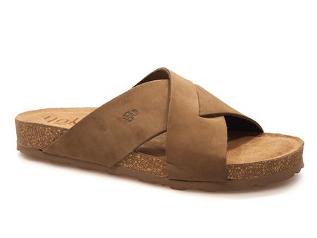 Brązowe klapki Yokono Jerba-300 szary brąz