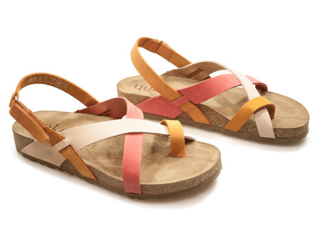 Kolorowe damskie sandały japonki Yokono Jerba 718 Mango - Yokono zdjęcie 2