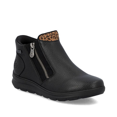 Botki damskie z membraną Tex Rieker Z0059-00 czarny - Rieker zdjęcie 2