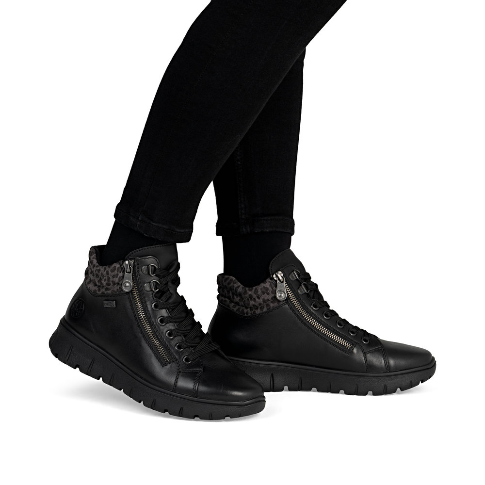 Botki z membraną Tex Rieker N1305-00 - Rieker zdjęcie 1