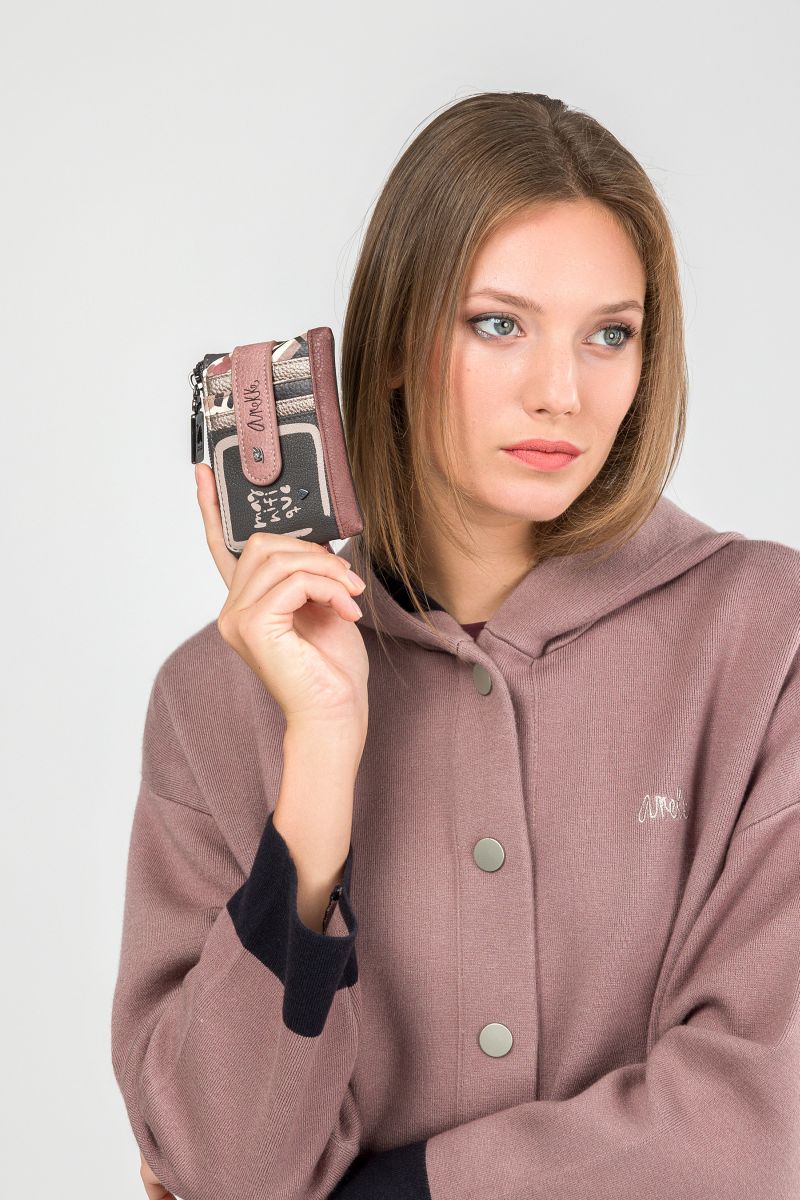 Etui na karty mały portfel Anekke 41819-027 Mademoiselle Parisian - Anekke zdjęcie 1